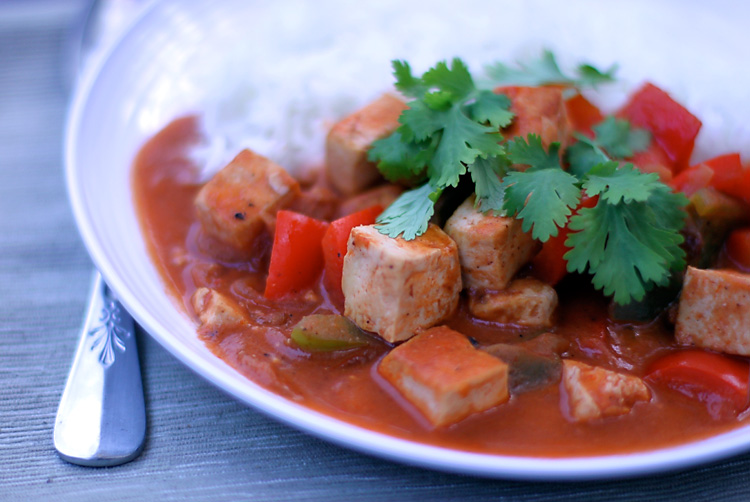 Bell Pepper and Tofu Curry