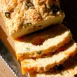 Loaf of jalapeno cheese quick bread
