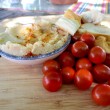 Garlicky Lima Bean Spread and Tomatoes