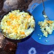 backpacking eggs and hashbrowns
