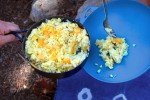 backpacking eggs and hashbrowns